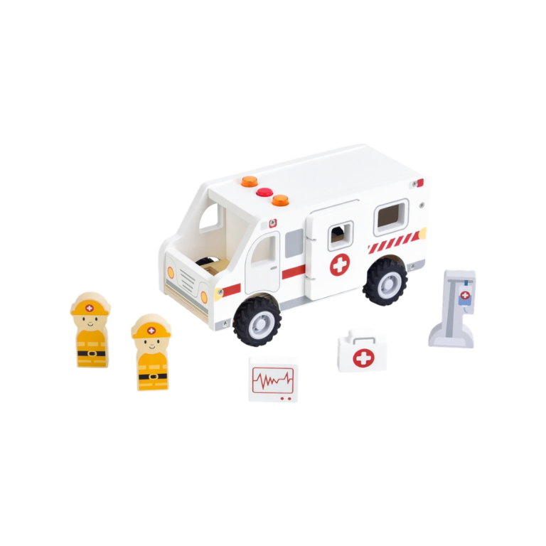 Ambulance med lyd - Trælegetøj