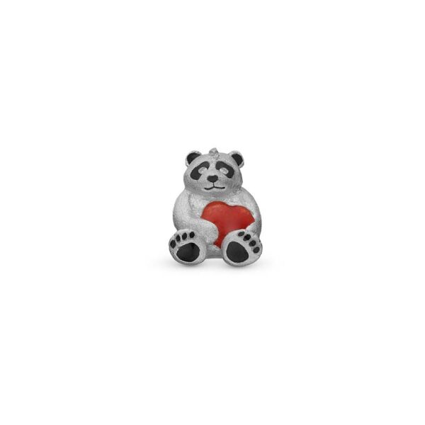 Christina Jewelry Panda sølv charm til sølvarmbånd og læderarmbånd på 4 mm