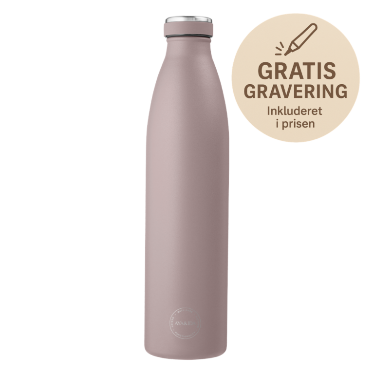 Drikkeflaske 1000 ml, Dusty Rose