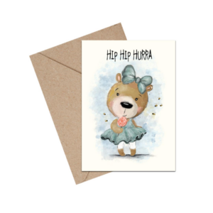 Hip Hip Hurra, pige (A6 kort)