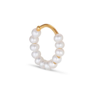 Jane Kønig ROW PEARL TWIST ørering, forgyldt - 1 stk