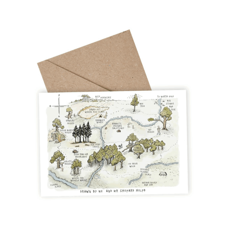 Peter Plys - 100 meter skoven (A6 kort)