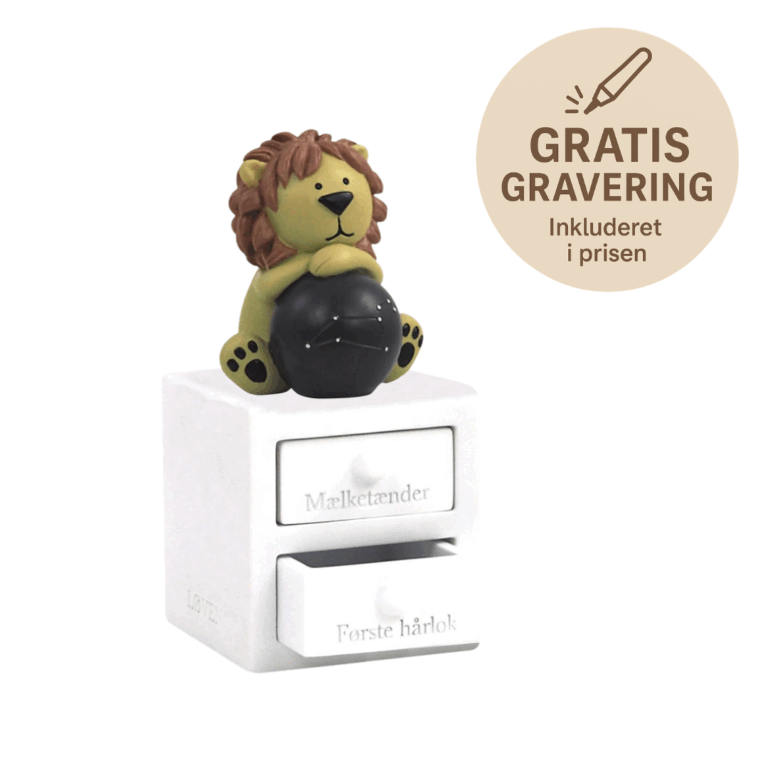Tandæsker/Første hårlok - Løven
