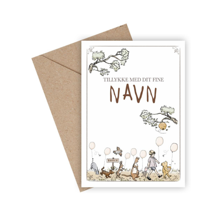 Tillykke med dit fine navn (A6 kort)